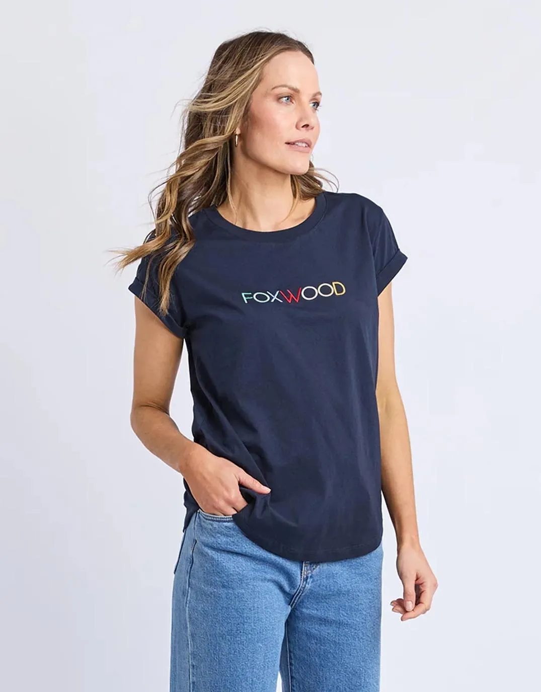 Confetti Tee - Navy sold by White & Co product image thumbnail 5