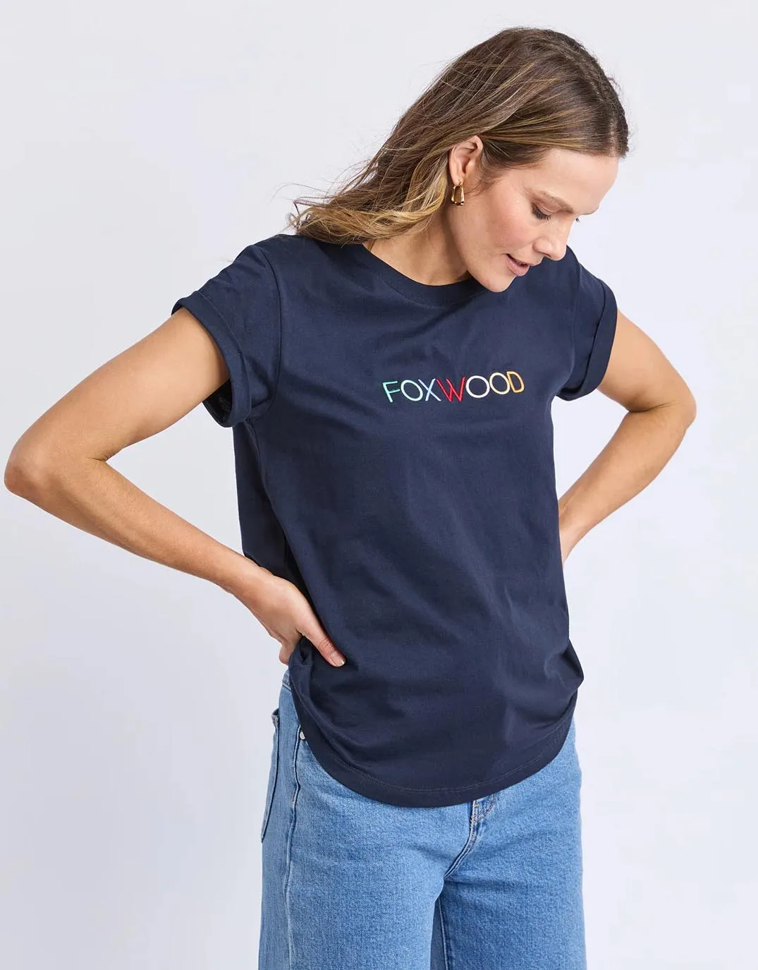 Confetti Tee - Navy sold by White & Co product image thumbnail 3