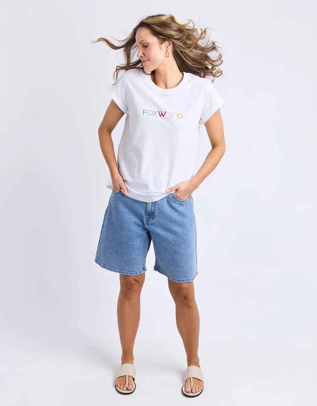 Confetti Tee - White sold by White & Co product image thumbnail 4