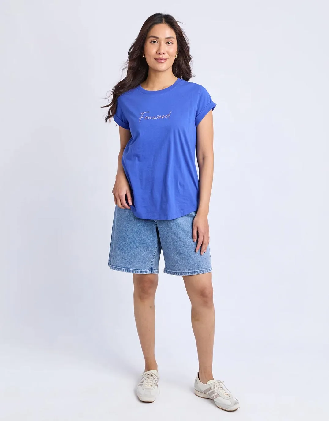 Signature Contrast Tee - Blue sold by White & Co product image thumbnail 5
