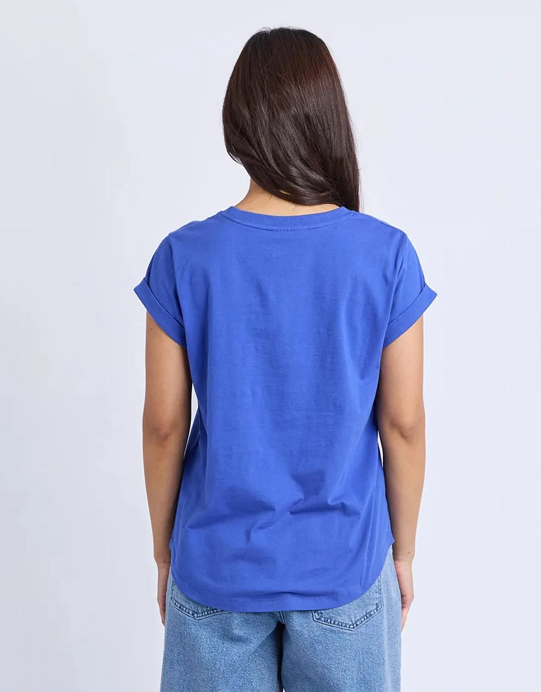 Signature Contrast Tee - Blue sold by White & Co product image thumbnail 4