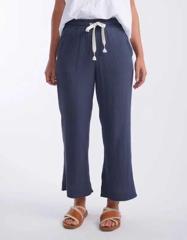 The Coastal Pant - Washed Navy sold by White & Co
