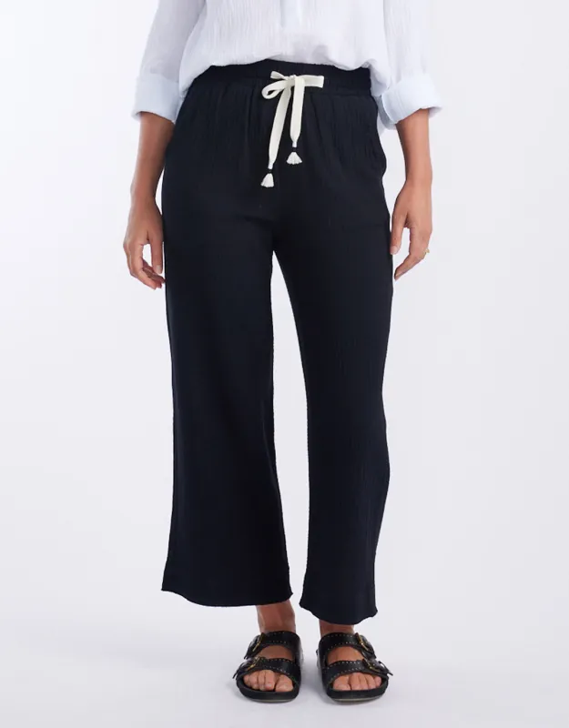 The Coastal Pant - Black sold by White & Co