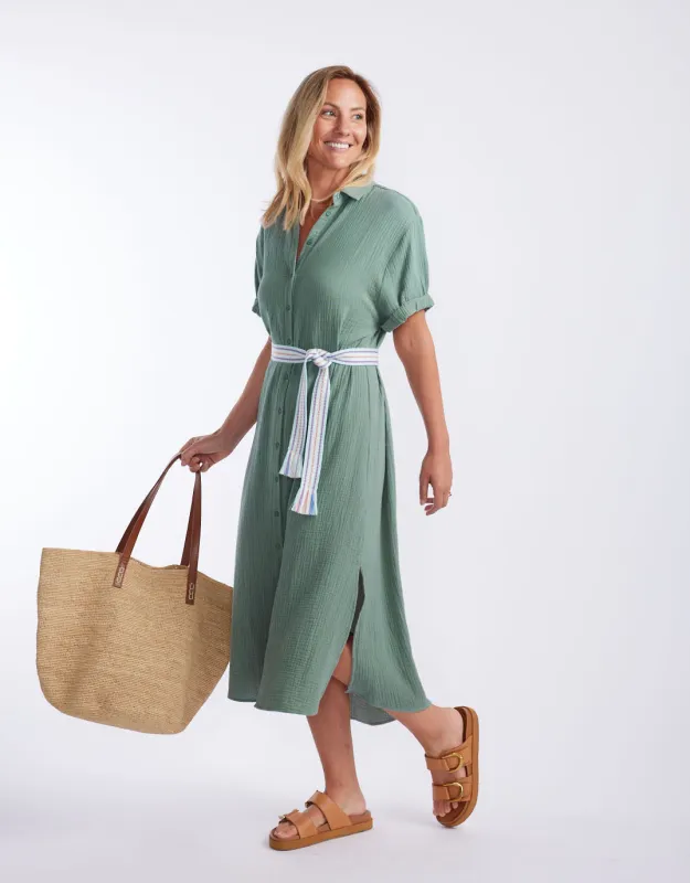 Isla Midi Dress - Sage sold by White & Co