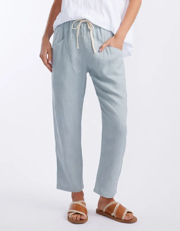 Luxe Linen Pants - Dove sold by White & Co