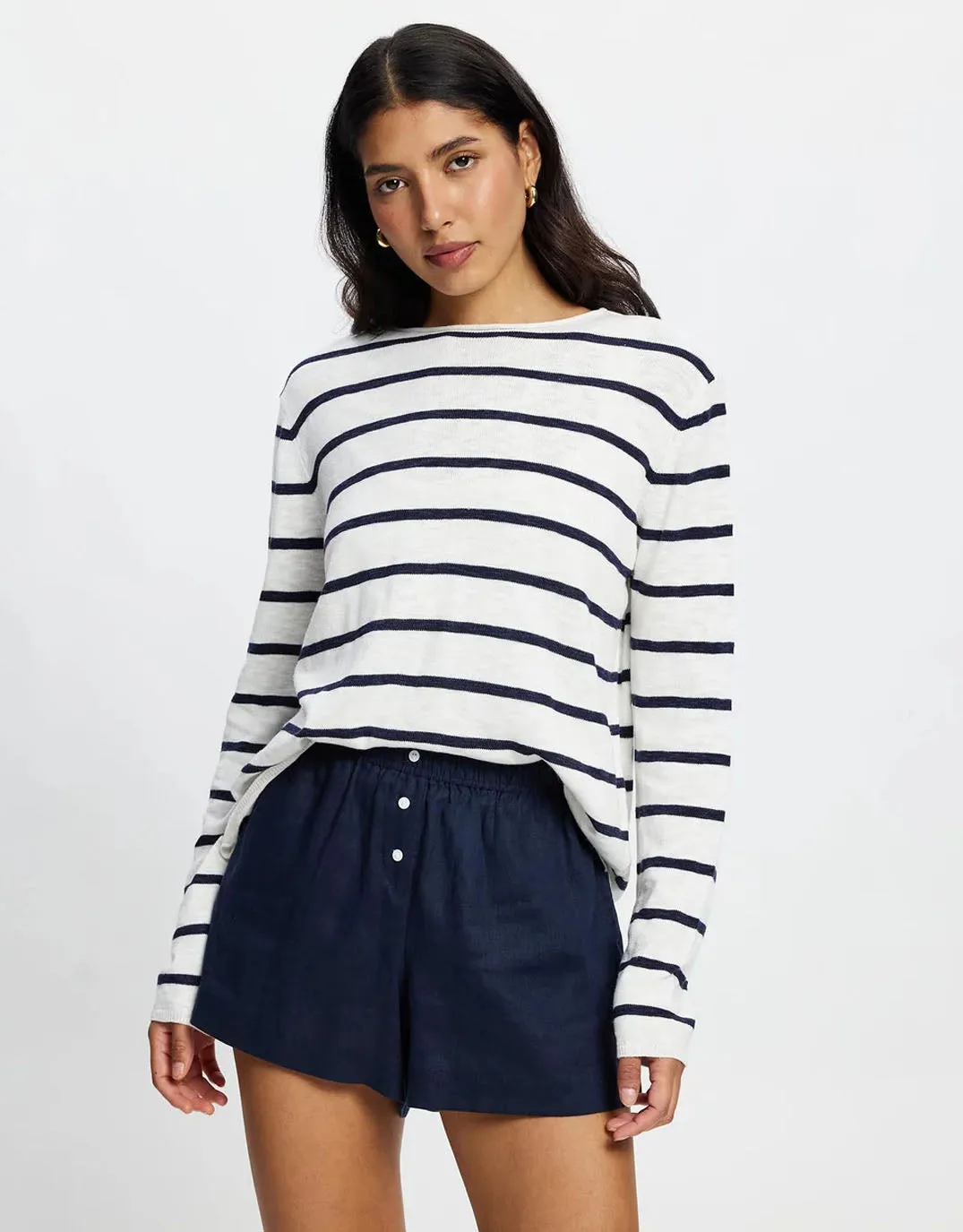 Happer Sweater - Stripe sold by White & Co