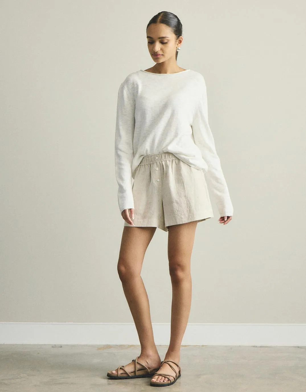 Happer Sweater - White sold by White & Co product image thumbnail 3