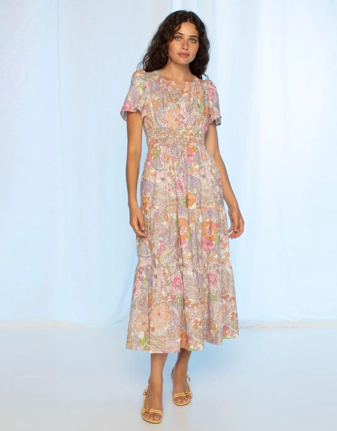 Scarlett Midi Dress - Tales of Flowers sold by White & Co product image thumbnail 2
