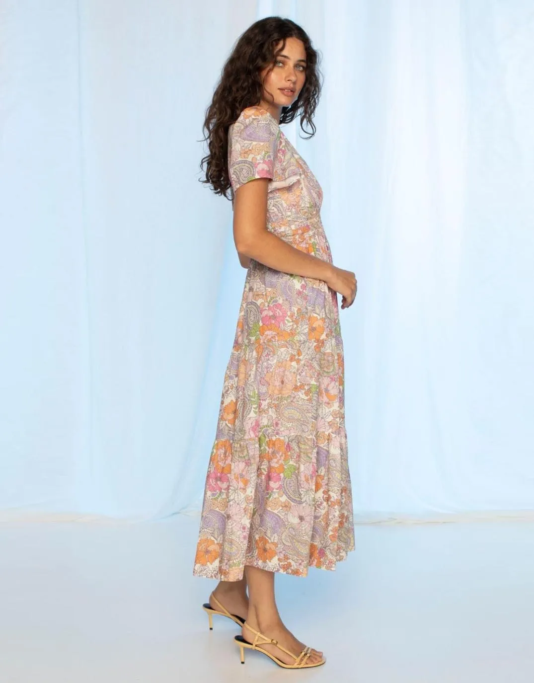 Scarlett Midi Dress - Tales of Flowers sold by White & Co product image thumbnail 4