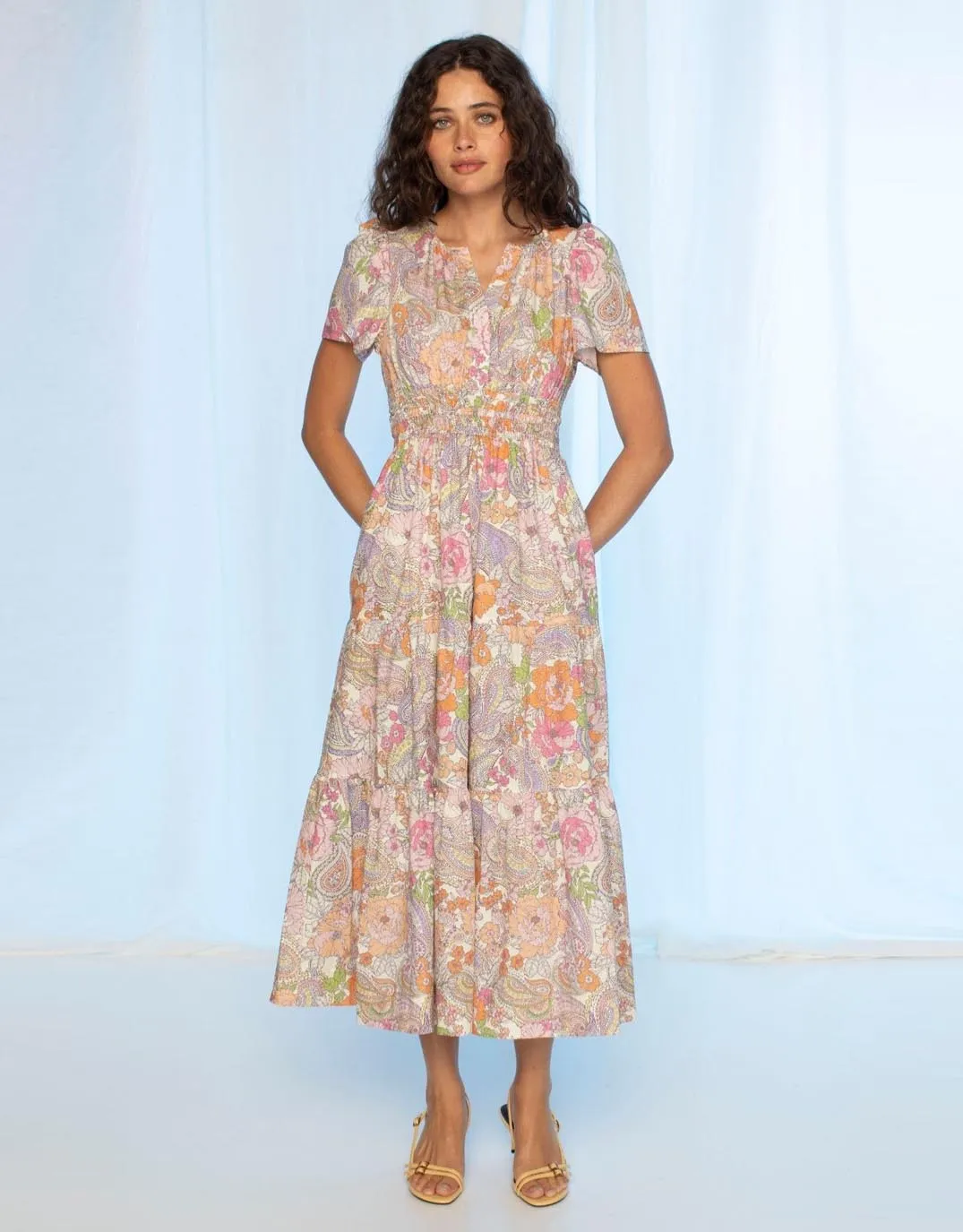 Scarlett Midi Dress - Tales of Flowers sold by White & Co product image thumbnail 3