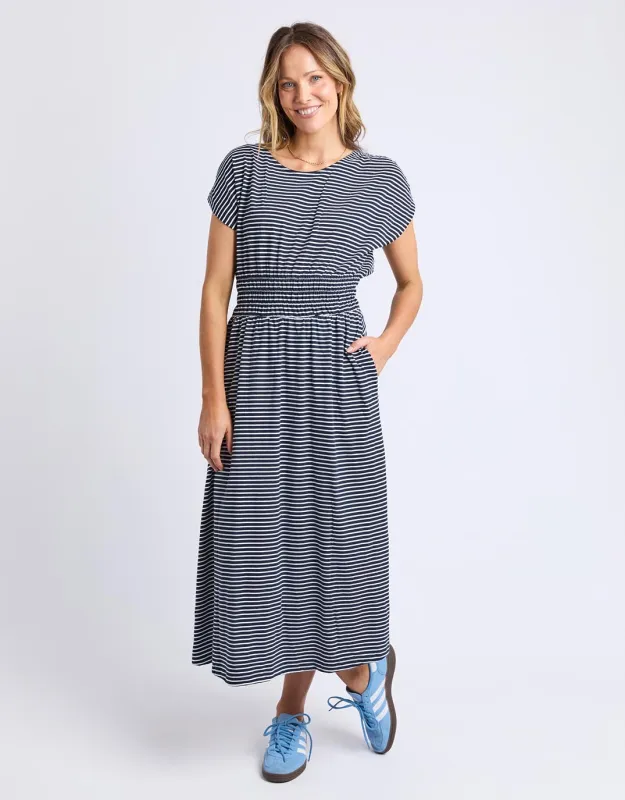 Nelle Dress - Navy & White Stripe made by Elm Lifestyle