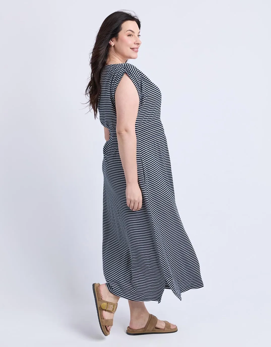 Nelle Dress - Navy & White Stripe sold by White & Co product image thumbnail 4