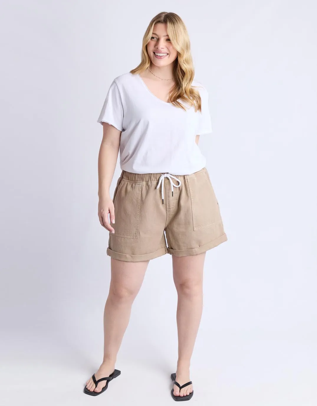 Emma Relaxed Short - Latte sold by White & Co product image thumbnail 2