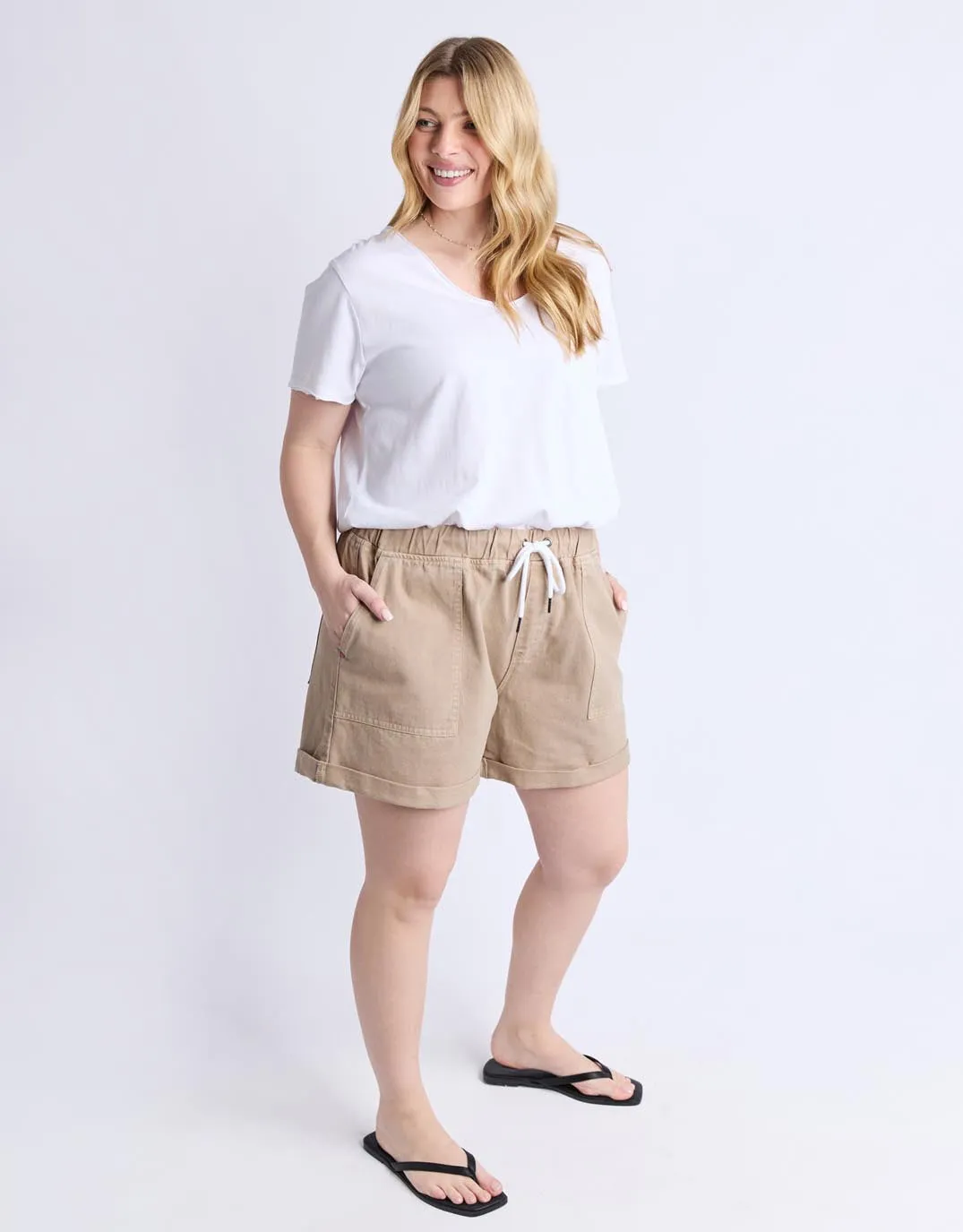 Emma Relaxed Short - Latte sold by White & Co product image thumbnail 4