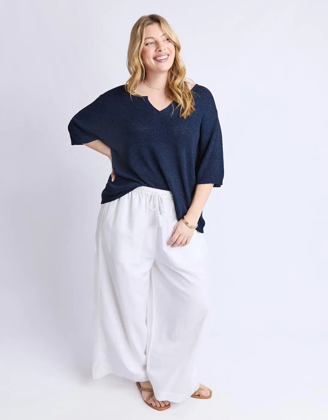 Knit Tee - Navy sold by White & Co product image thumbnail 4