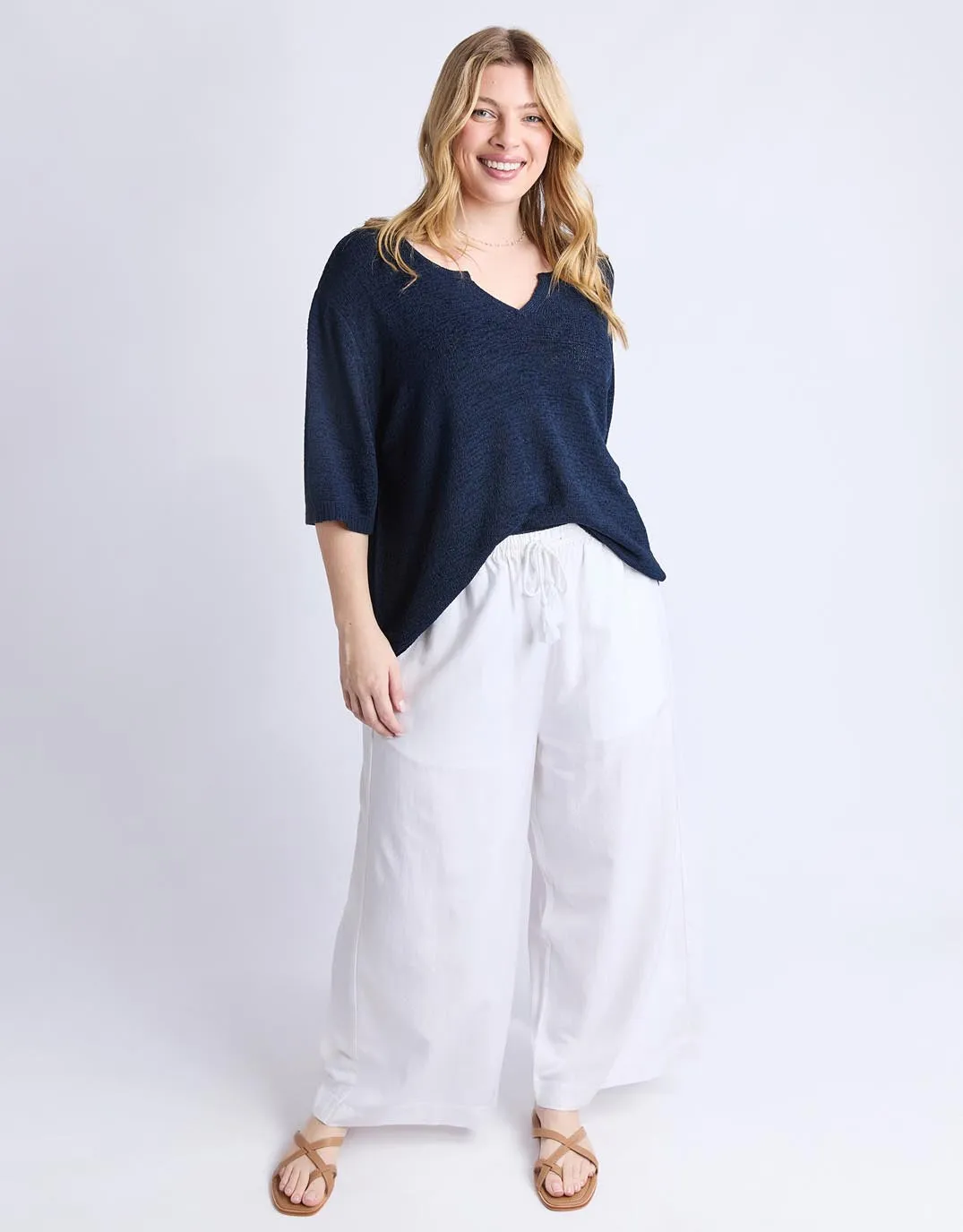 Knit Tee - Navy sold by White & Co product image thumbnail 2