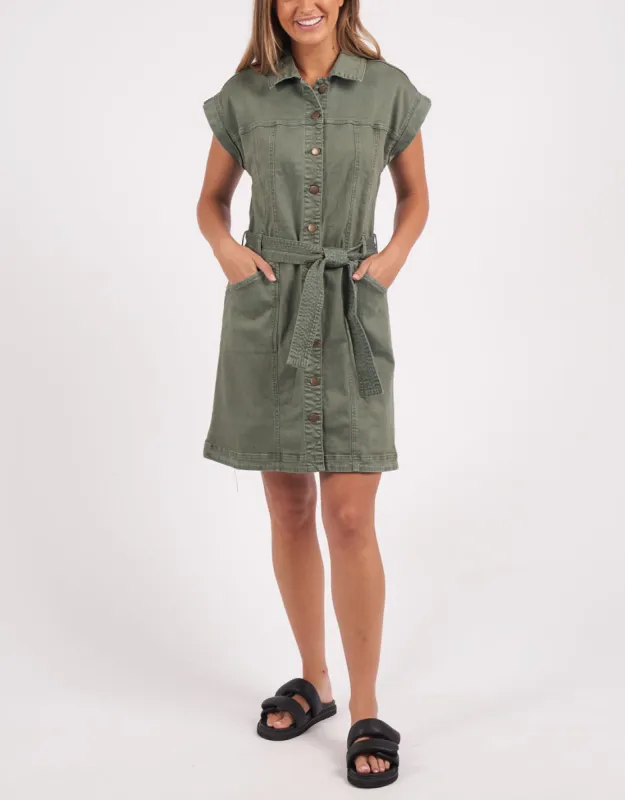 Heidi Dress - Khaki sold by White & Co