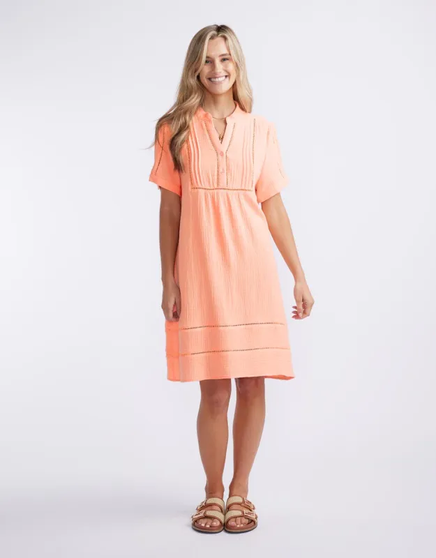 Positano Dress - Sorbet Orange sold by White & Co