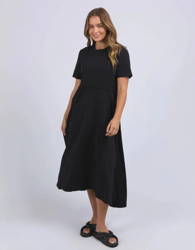 Eva Midi Dress - Black sold by White & Co