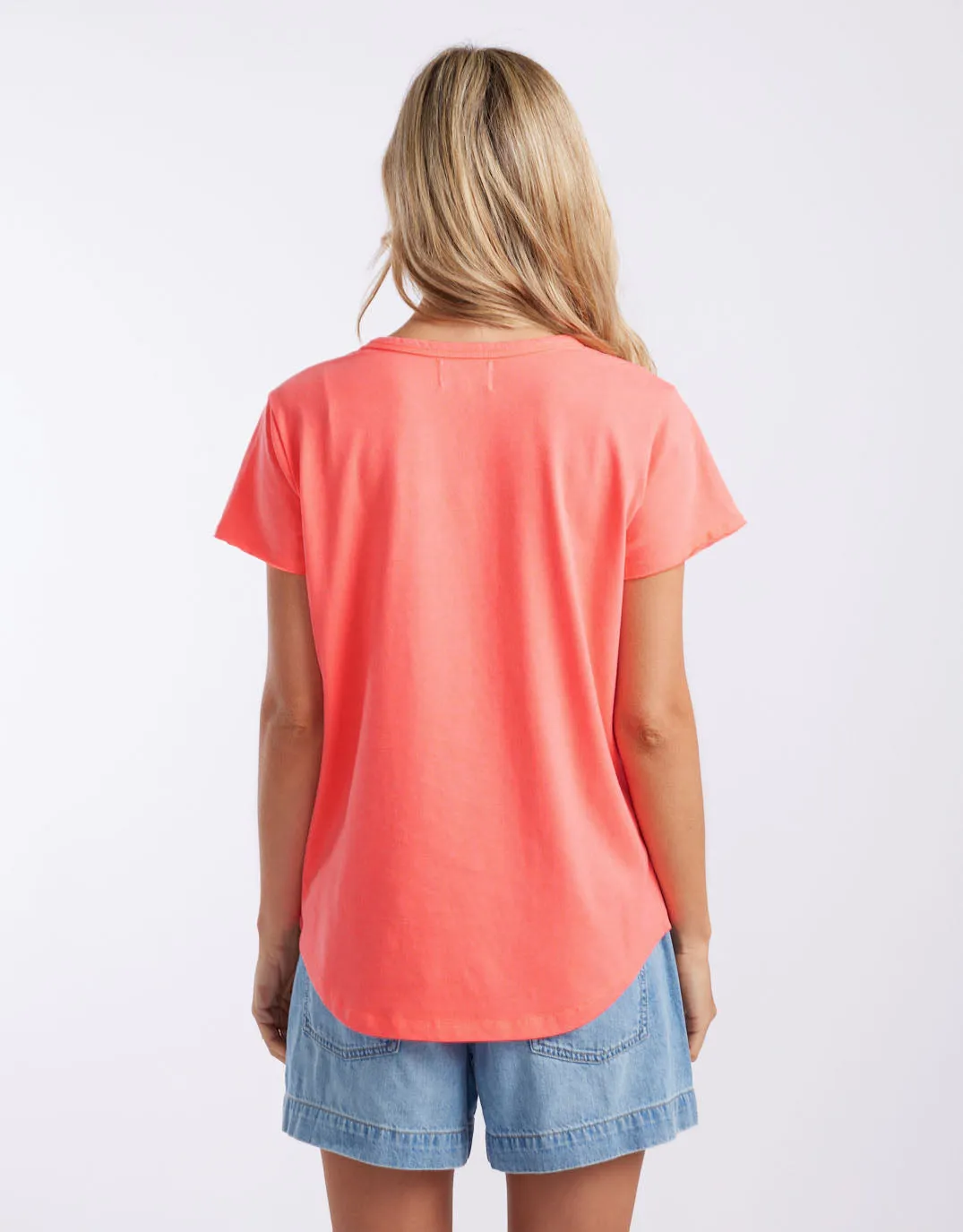 Club Tropez Round Neck Tee - Watermelon sold by White & Co product image thumbnail 5