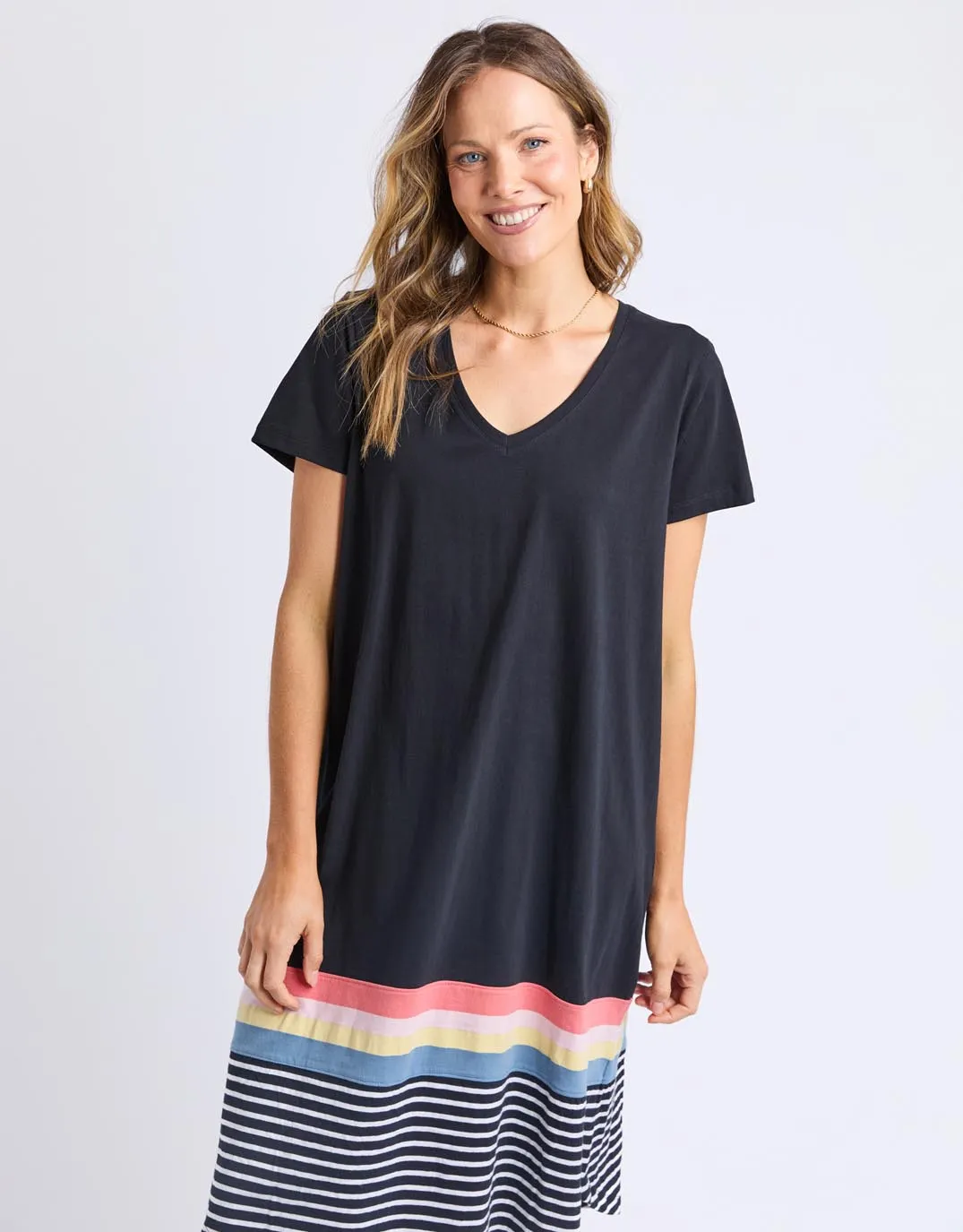 Terra Tee Dress - Washed Black sold by White & Co product image thumbnail 2