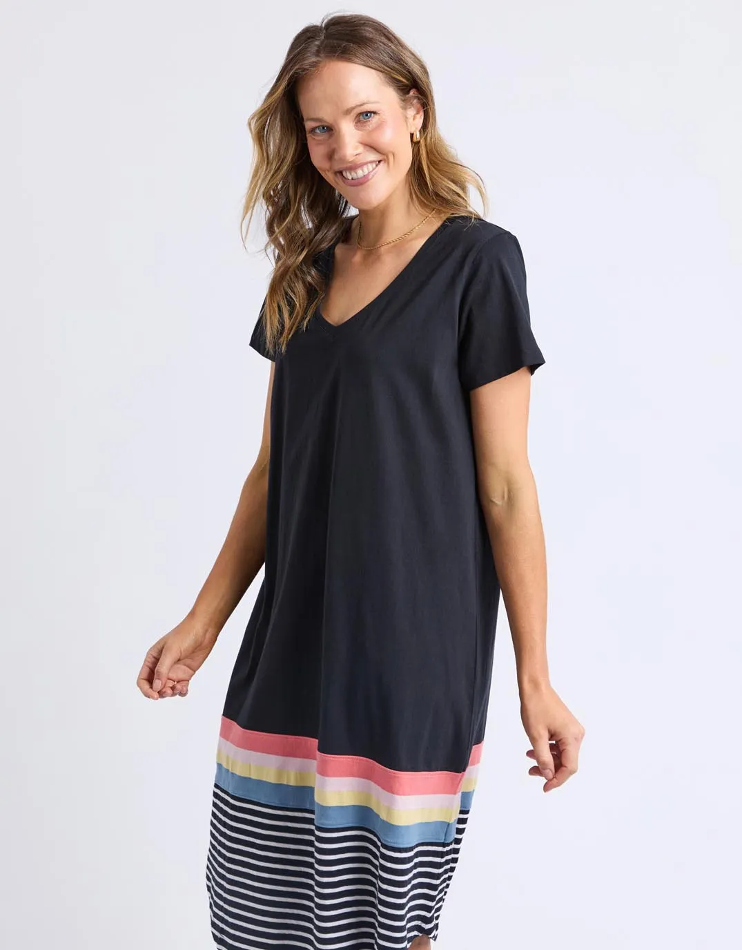 Terra Tee Dress - Washed Black sold by White & Co product image thumbnail 4