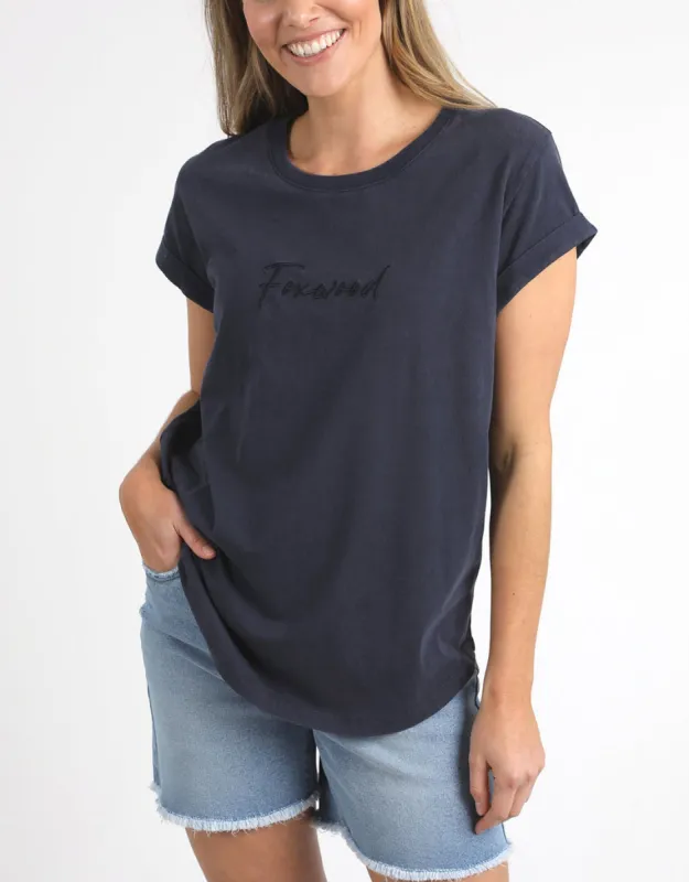 Signature Tee - Navy sold by White & Co