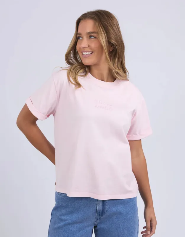 Huntleigh Oversized Tee - Pale Pink sold by White & Co