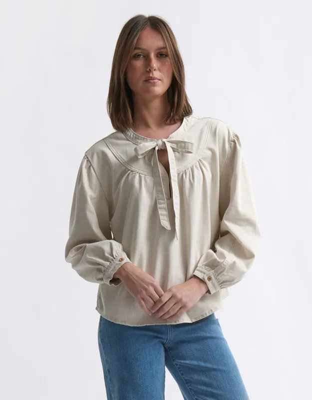 Kelly Shirt - Sand sold by White & Co