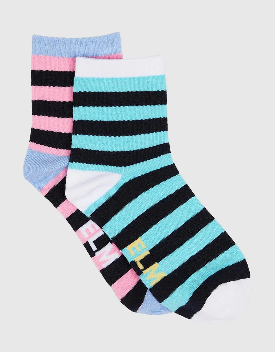 Ankle Socks 2pk - Eden Stripe sold by White & Co product image thumbnail 2