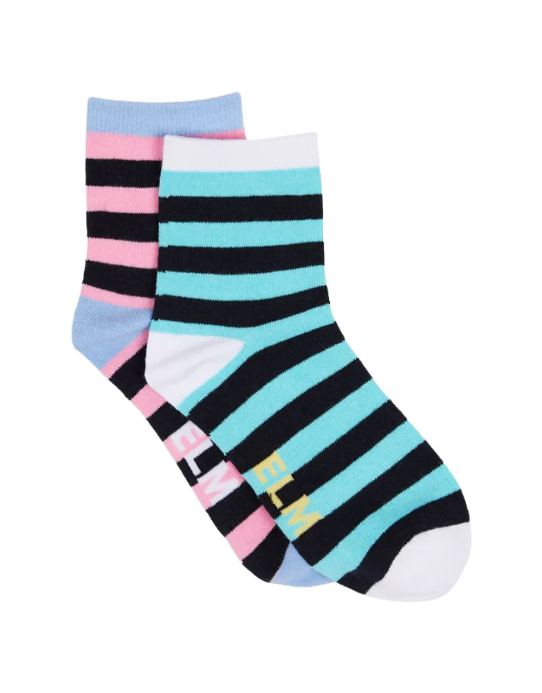 Ankle Socks 2pk - Eden Stripe sold by White & Co
