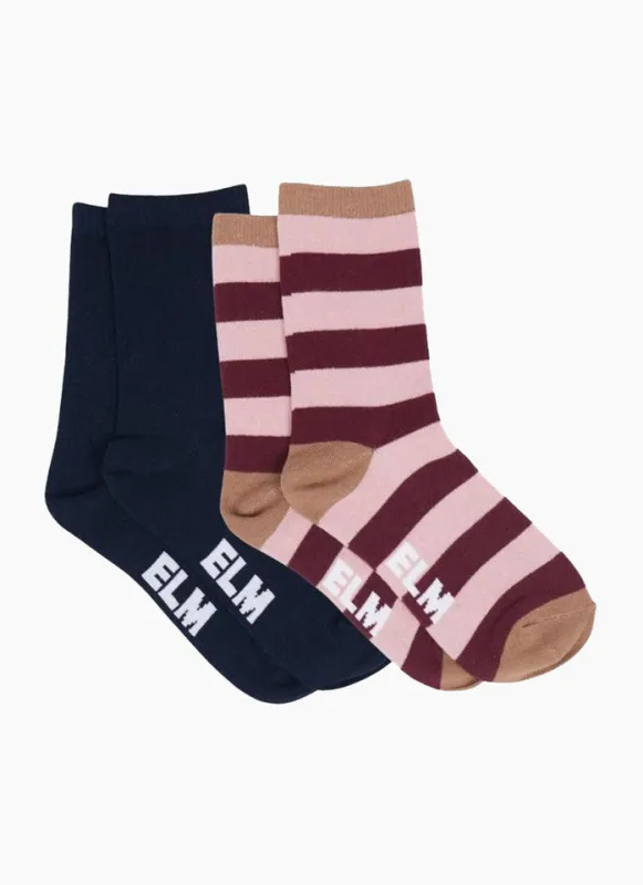Pippa Ankle Socks 2 Pack - Multi made by Elm Lifestyle