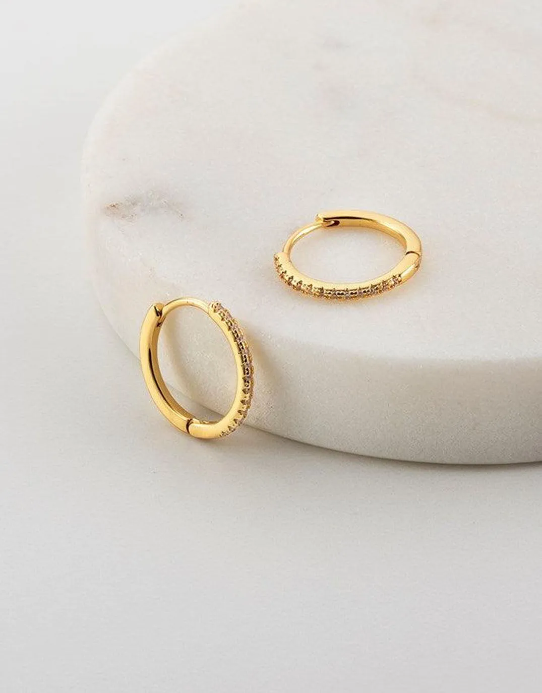 Tilly Hoop - Gold sold by White & Co
