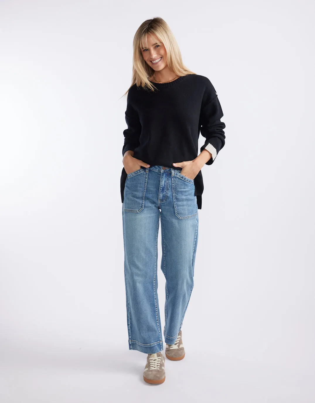 Marais Wool Cashmere Knit - Black sold by White & Co product image thumbnail 2
