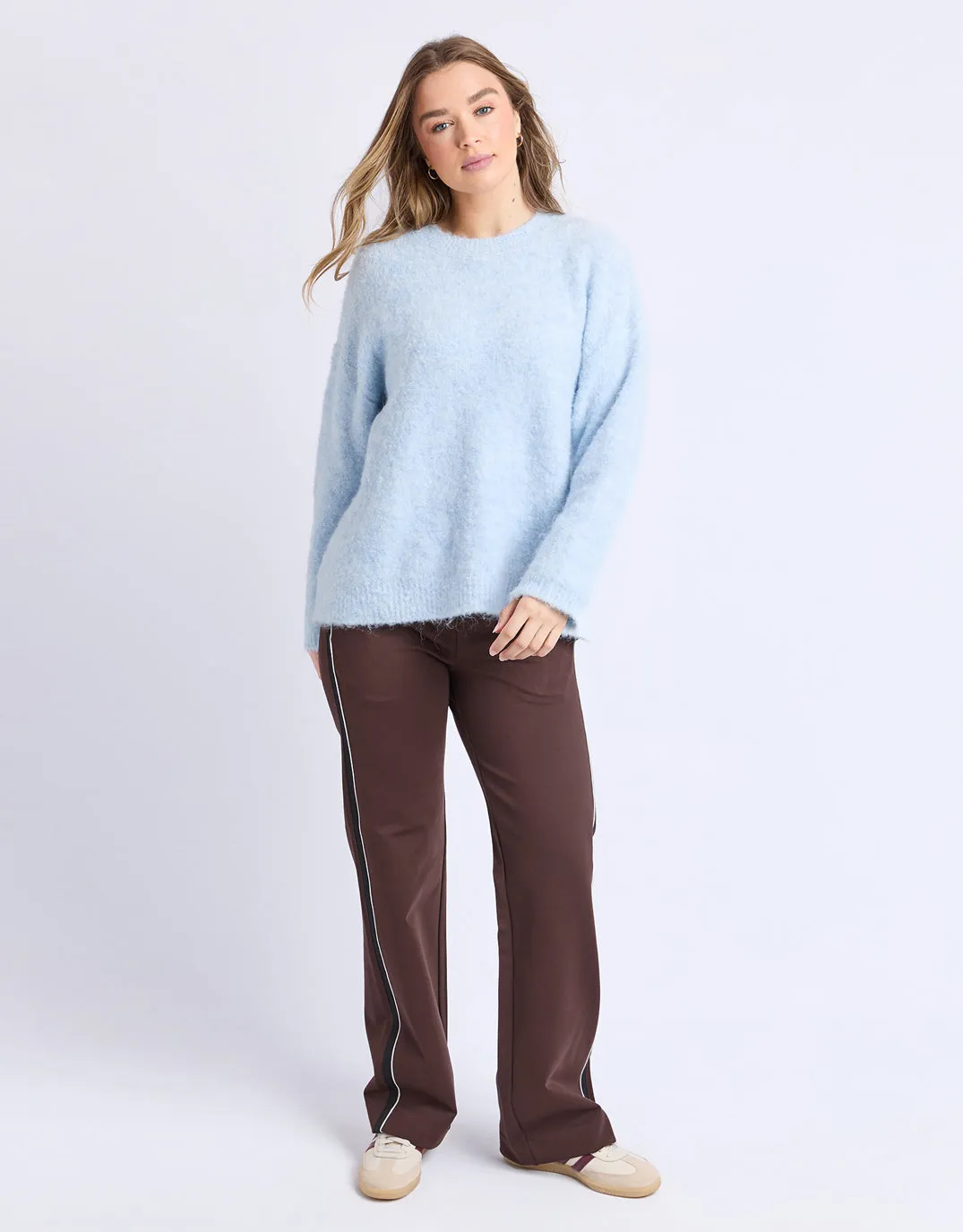 Flint Knit Crew - Ice Blue sold by White & Co product image thumbnail 2