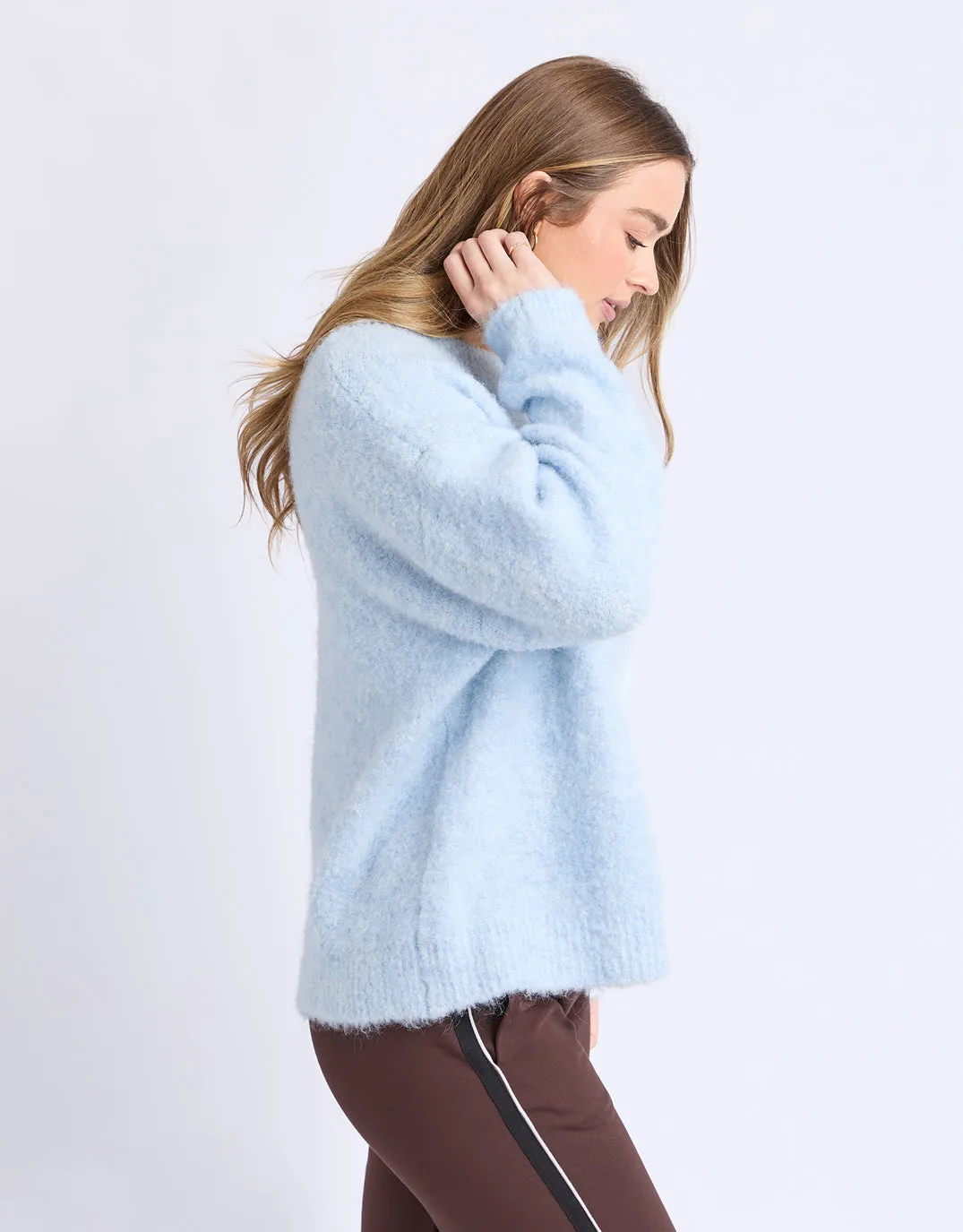 Flint Knit Crew - Ice Blue sold by White & Co product image thumbnail 4