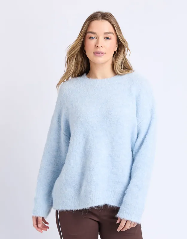 Flint Knit Crew - Ice Blue made by Foxwood Clothing