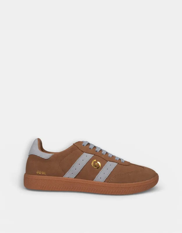Parallel Suede Sneakers - Smoke Brown/Blue made by White & Co