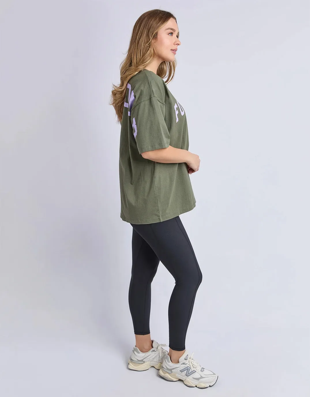 Interval Tee - Khaki/Lilac sold by White & Co product image thumbnail 4