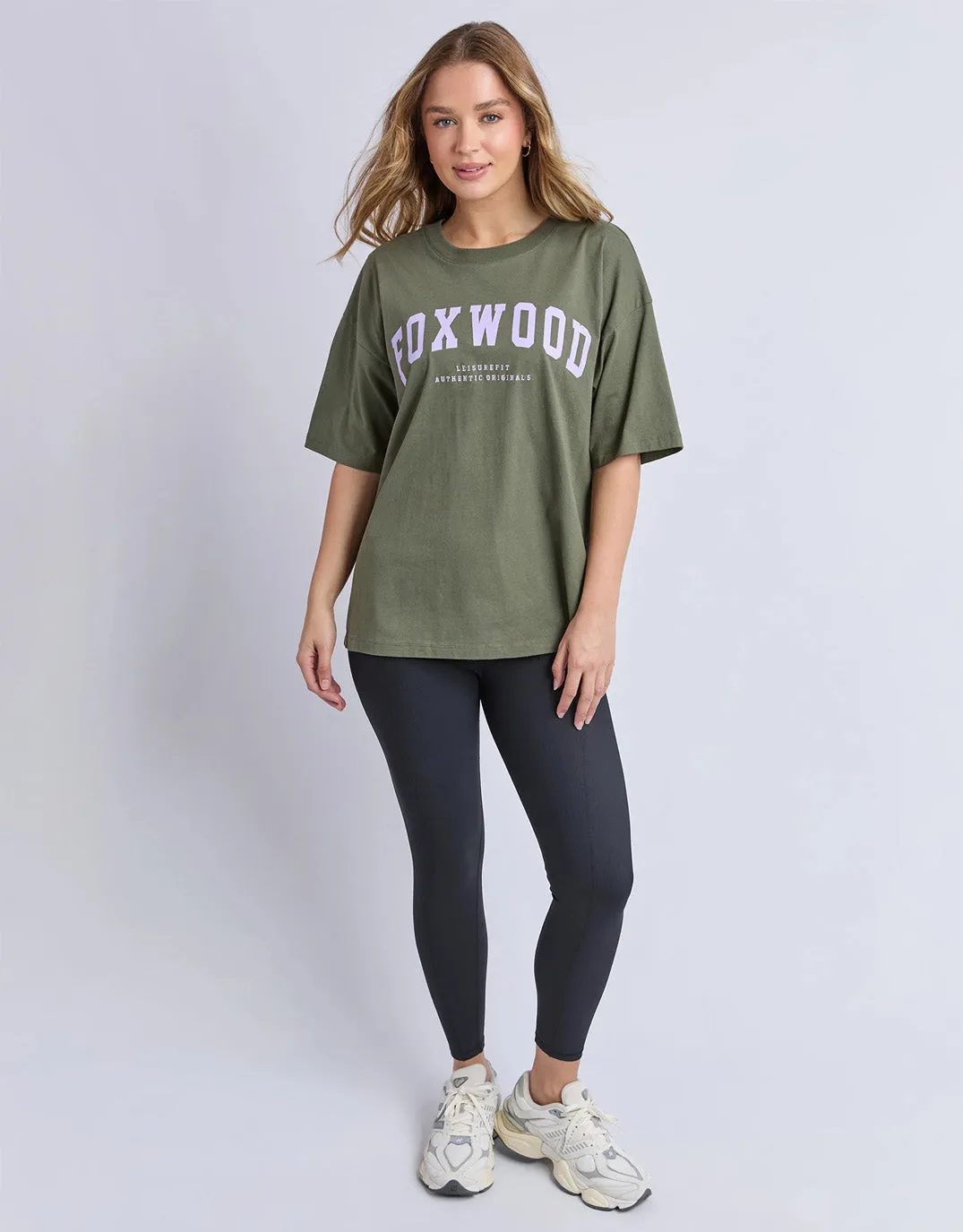 Interval Tee - Khaki/Lilac sold by White & Co product image thumbnail 3