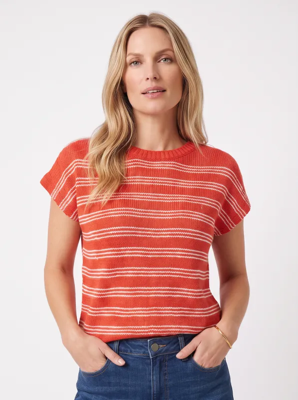 Cleo Knit Top - Red made by Foxwood Clothing