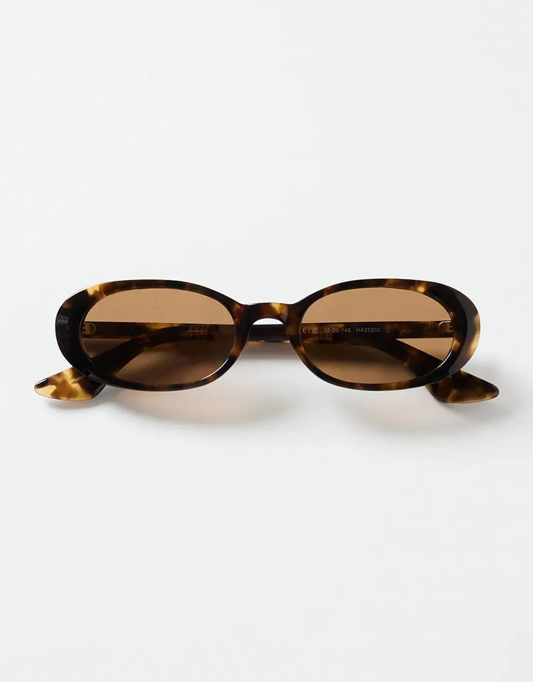 Sydney Narrow Oval Sunglasses - Tort sold by White & Co product image thumbnail 4