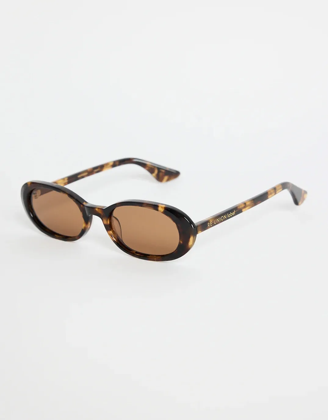 Sydney Narrow Oval Sunglasses - Tort sold by White & Co product image thumbnail 2