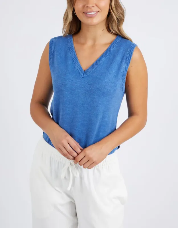 Clarissa Tank - Blue sold by White & Co