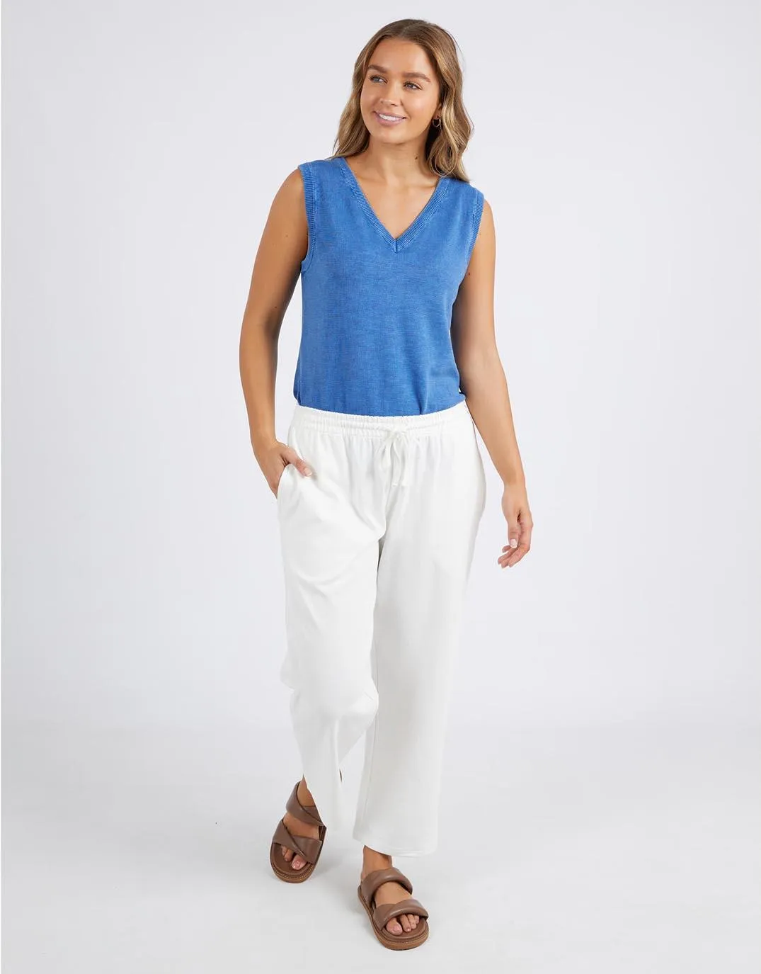 Clarissa Tank - Blue sold by White & Co product image thumbnail 2