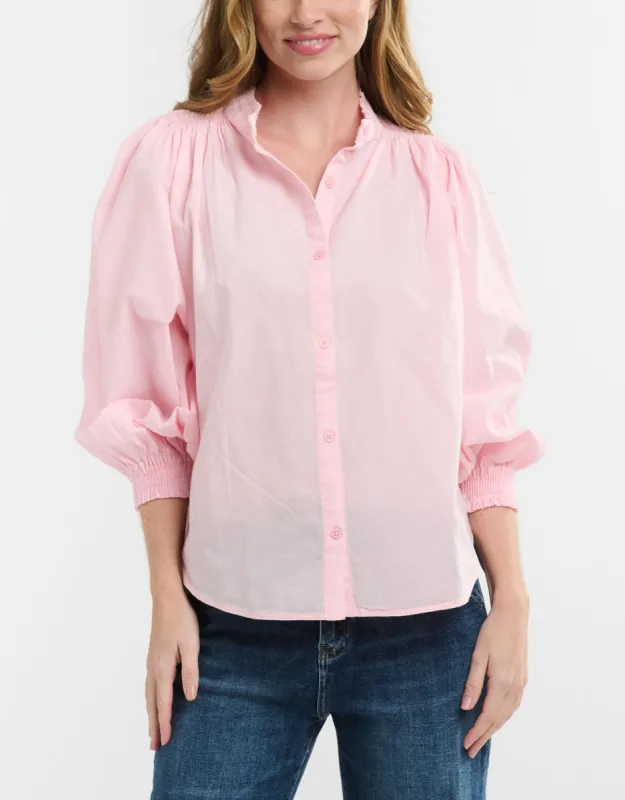 Clara Shirt - Soft Pink sold by White & Co