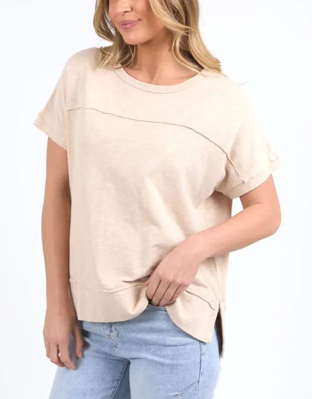 Allison Tee - Oat sold by White & Co