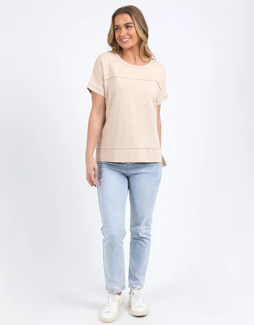 Allison Tee - Oat sold by White & Co product image thumbnail 2
