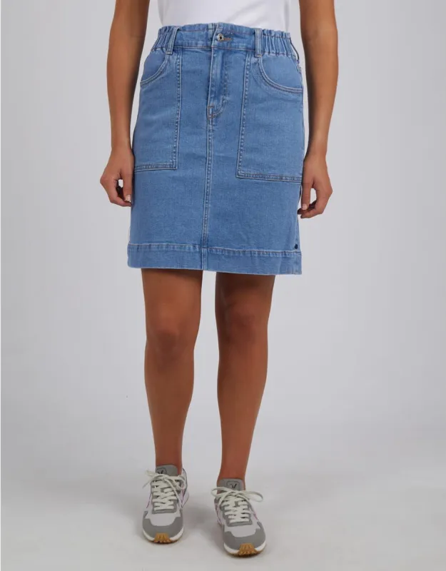 Atlas Denim Skirt - Blue sold by White & Co