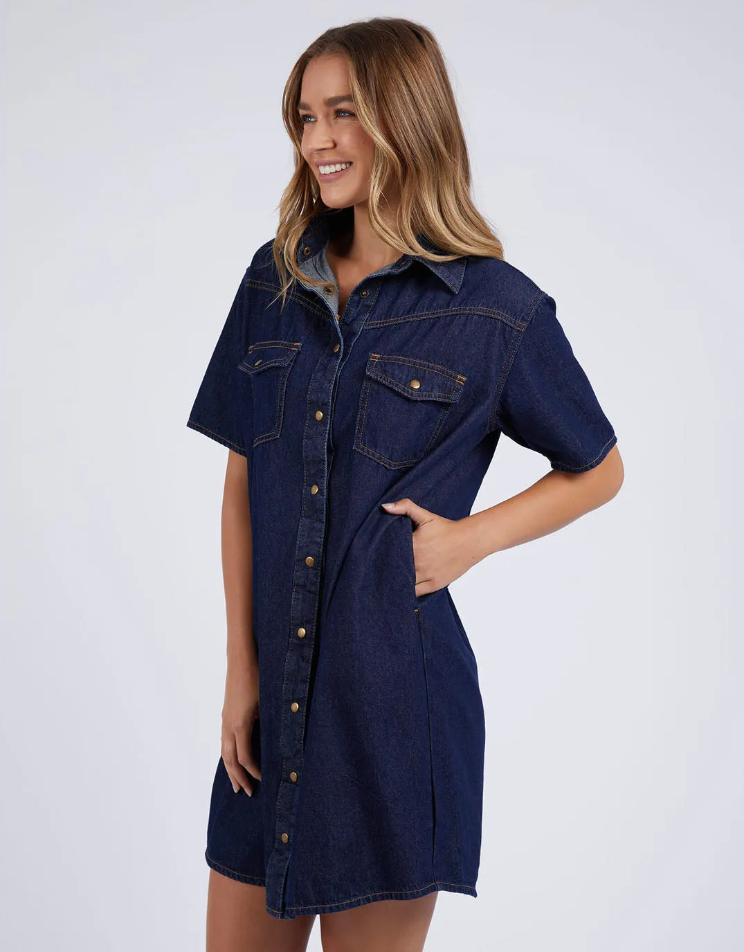 Sorcha Denim Dress - Indigo Denim sold by White & Co product image thumbnail 3